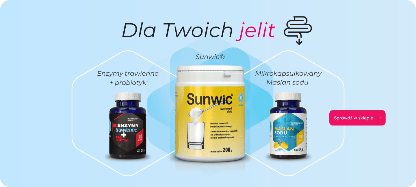 Trzy produkty na jelita